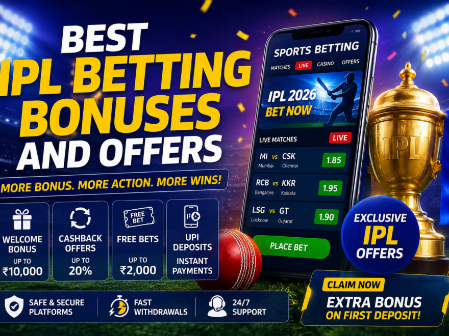 IPL betting bonuses with cricket betting apps and cashback offers displayed on mobile screens