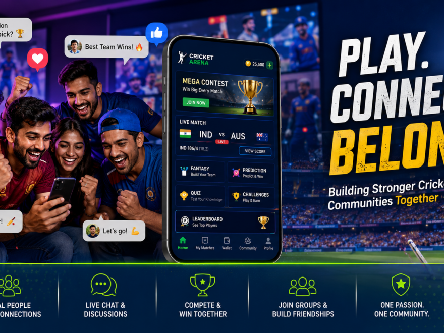 Cricket fans engaging on gaming platforms through fantasy cricket, esports competitions, and live interactive community features online