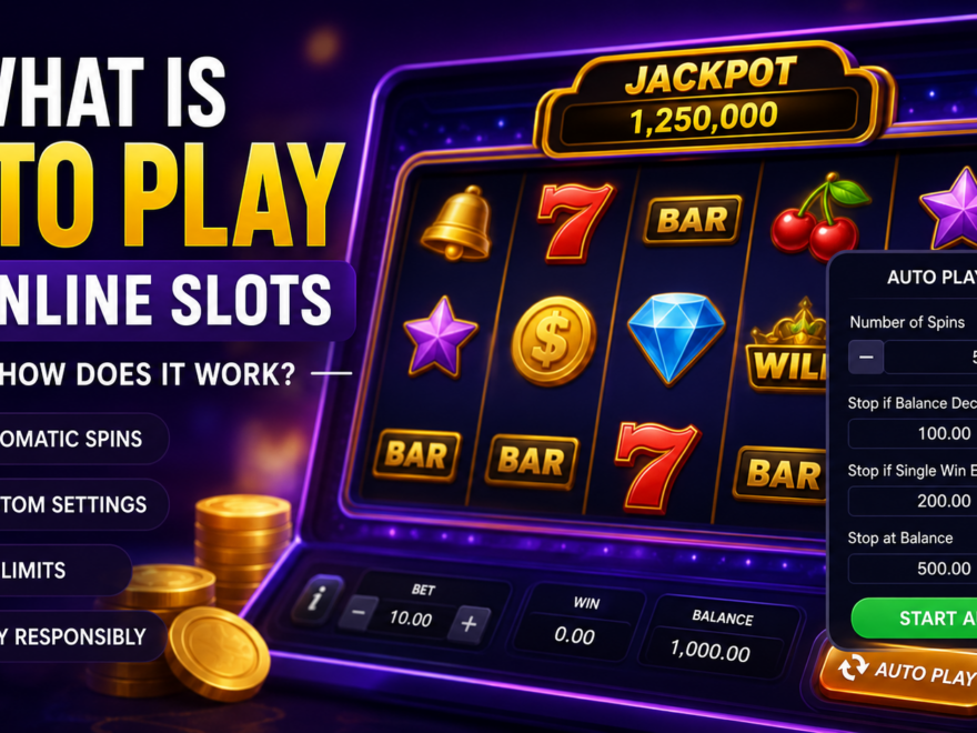 Player using the Auto Play feature in an online slot game interface